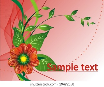Floral abstract backgrounds, vector illustration