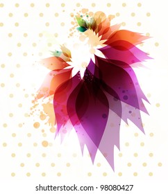 Floral abstract background.Vector.