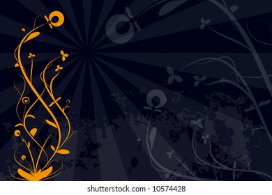 Floral abstract background-vector file