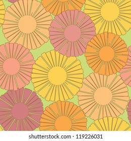 Floral abstract colorful pattern