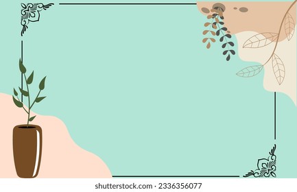 Floral abstract covers set, minimal covers design. Colorful geometric background, vector illustration