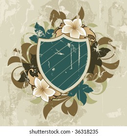 Floral abstract with decorative elements