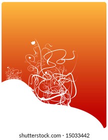 floral abstract design