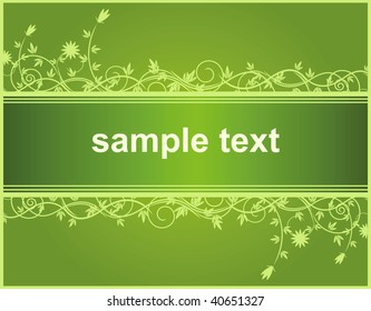 floral abstract design