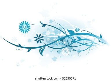 Floral abstract design
