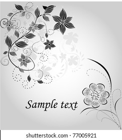 floral abstract design