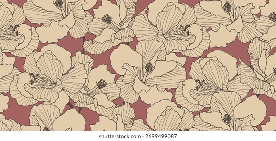 Floral abstract design for backgrounds, wallpapers, covers or banners