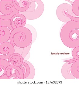 Floral abstract design element