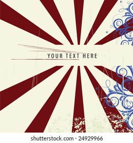 Floral abstract design element
