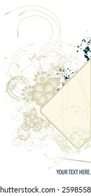 Floral abstract design element