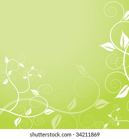 Floral abstract design element