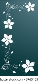 Floral abstract design element