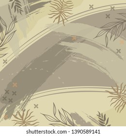 Floral abstract design for scarf pattern. Hijab fashion