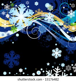 florales abstraktes Design für den Winter