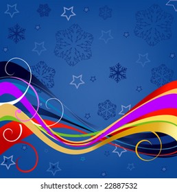 diseño abstracto floral para invierno