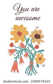 Floral, elemento abstracto. Diseño de impresión con arco, flor, hoja, forma, punto, línea. , dibujado a mano en un estilo minimalista. diseño de la naturaleza para cubierta, arte de pared, invitación, tela, afiche, impresión. 