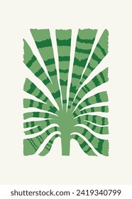 Floral abstract elements. Tropical Botanical composition. Modern trendy Matisse minimal style. Floral poster, invite. Vector arrangements for greeting card or invitation design