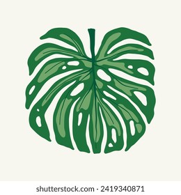 Floral abstract elements. Tropical Botanical composition. Modern trendy Matisse minimal style. Floral poster, invite. Vector arrangements for greeting card or invitation design