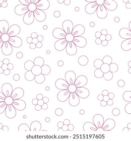 Floral abstract flower pattern design