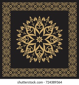 Floral abstract mandala