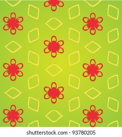 Floral abstract pattern background vector illustration