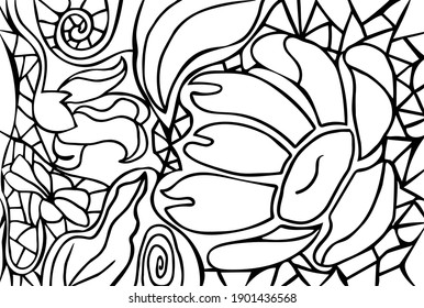 Patrón abstracto floral. Gráficos para cualquier diseño