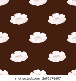 padrão abstrato floral vetor de ilustração sem emenda