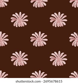 padrão abstrato floral vetor de ilustração sem emenda