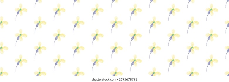 padrão abstrato floral vetor de ilustração sem emenda