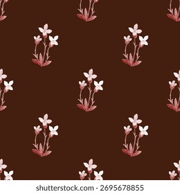 floral abstract pattern seamless illustration vector