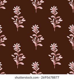 padrão abstrato floral vetor de ilustração sem emenda