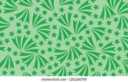 floral abstract pattern with stars,random design 