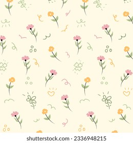 floral abstract pattern suitable for textile and printing needs