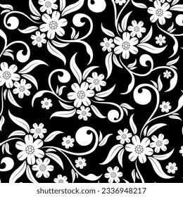 floral abstract pattern suitable for textile and printing needs