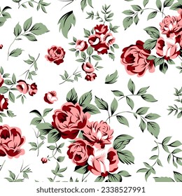 floral abstract pattern suitable for textile and printing needs