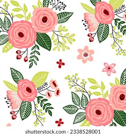 floral abstract pattern suitable for textile and printing needs