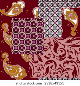 floral abstract pattern suitable for textile and printing needs