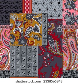 floral abstract pattern suitable for textile and printing needs