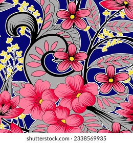 floral abstract pattern suitable for textile and printing needs