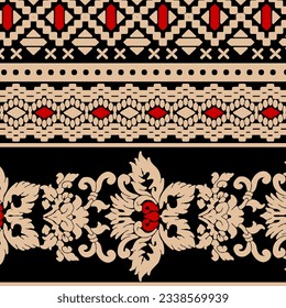 patrón abstracto floral adecuado para necesidades textiles y de impresión