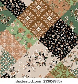 floral abstract pattern suitable for textile and printing needs
