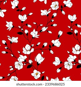 floral abstract pattern suitable for textile and printing needs