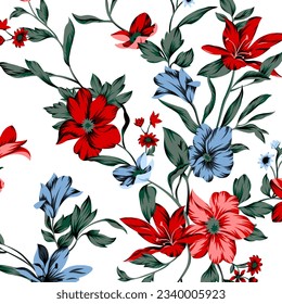 floral abstract pattern suitable for textile and printing needs