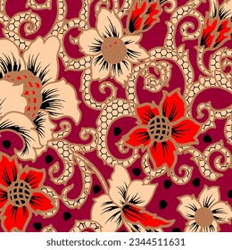 floral abstract pattern suitable for textile and printing needs