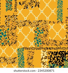 floral abstract pattern suitable for textile and printing needs