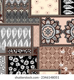 floral abstract pattern suitable for textile and printing needs