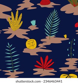 floral abstract pattern suitable for textile and printing needs