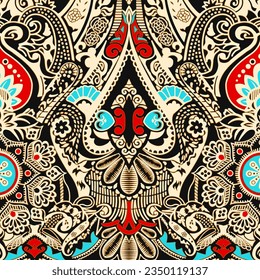 floral abstract pattern suitable for textile and printing needs
