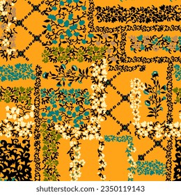 floral abstract pattern suitable for textile and printing needs