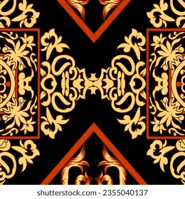 patrón abstracto floral adecuado para necesidades textiles y de impresión
